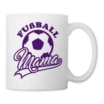 Fußball Mama - Tasse - Weiß - Rechts