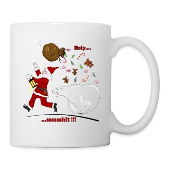 Weihnachtsmann - Tasse - Weiß - Rechts