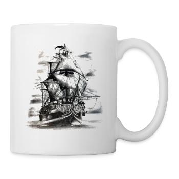 Pirate ship - Mug - white - Right