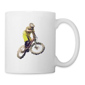 downhiller - Tasse - Weiß - Rechts