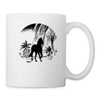 Pferd Pferde Geschenk - Tasse - Weiß - Rechts