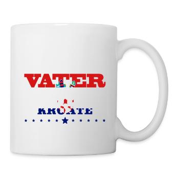 Egal wie cool vater geschenk ist Kroatien - Tasse - Weiß - Rechts