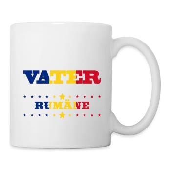 Egal wie cool vater geschenk ist Rumänien - Tasse - Weiß - Rechts
