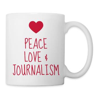Journalist / Journalismus / Zeitung / Reporter - Tasse - Weiß - Rechts