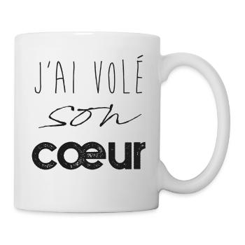 Vole Son Coeur - Tasse - Weiß - Rechts