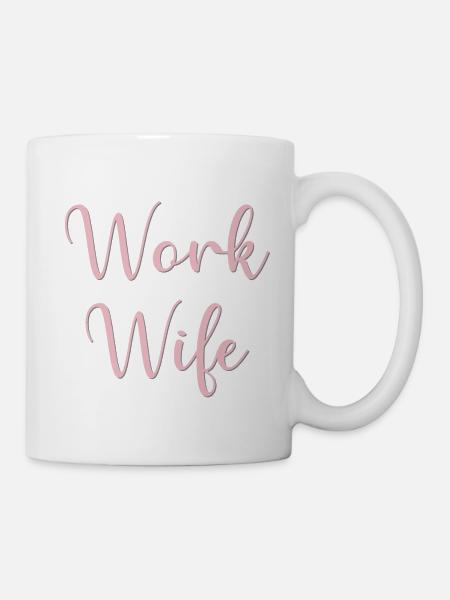 Work Wife Calligraphy - Mug - white