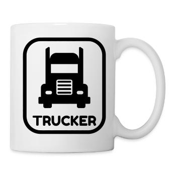 Trucker LKW Fahrer Routier Truck Camion Transport - Mug - white - Right