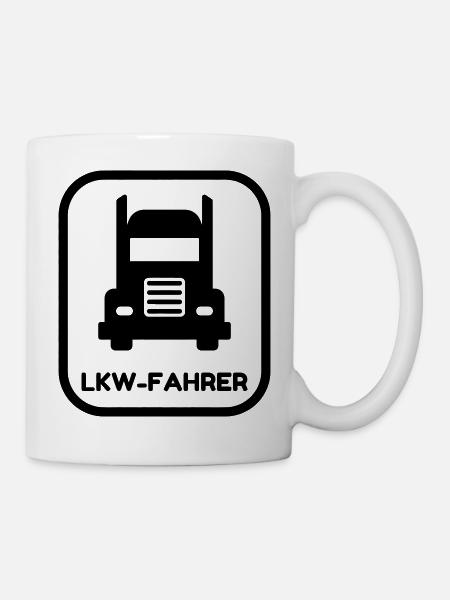 LKW Fahrer / LKW-Fahrer / LKW / Fernfahrer - Tasse - Weiß