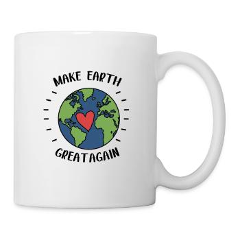 Rendre la Terre encore plus belle - Mug blanc - blanc - Droite