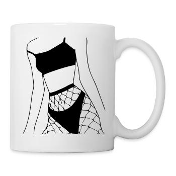 Girl - Tasse - Weiß - Rechts