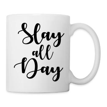 Slay all day - Mug - white - Right