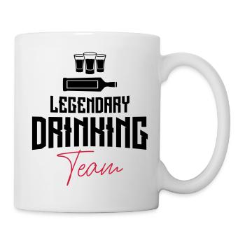 drinking team legendary shots - Tasse - Weiß - Rechts
