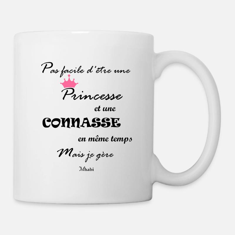 pas facile d'etre princesse - Mug blanc - blanc