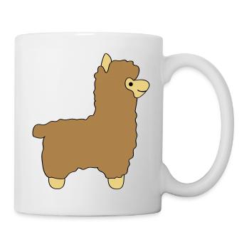 lama alpaca comic - Tasse - Weiß - Rechts