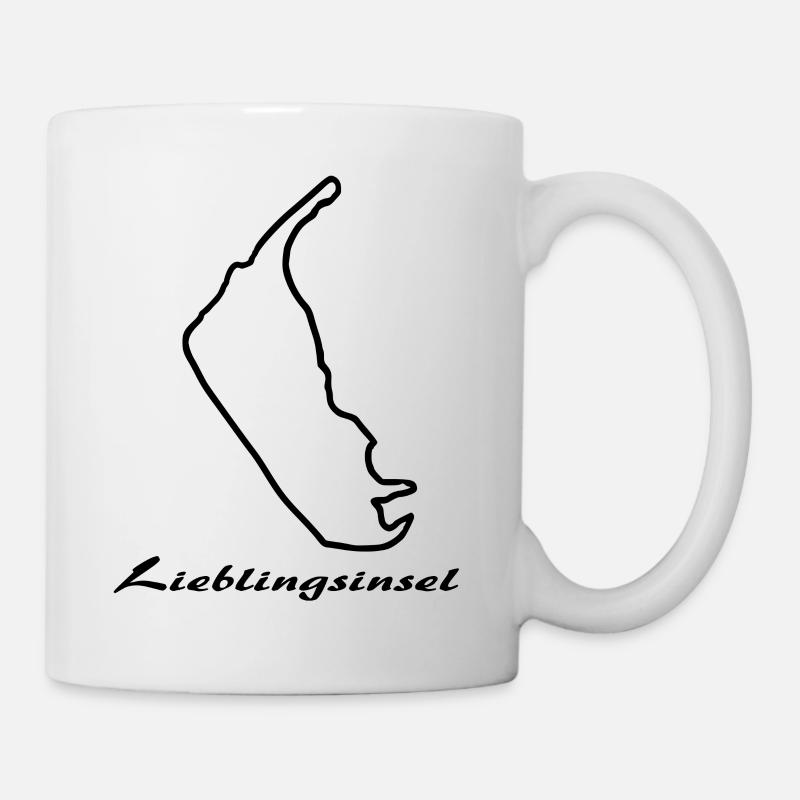 Lieblingsinsel Amrum b - Tasse - Weiß