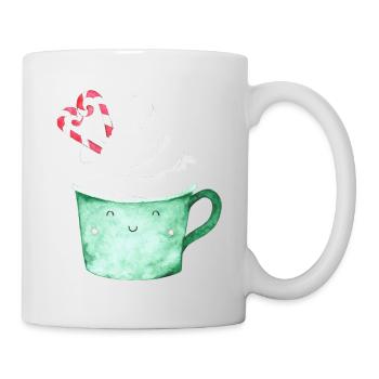 Kakao Tasse Becher - Tasse - Weiß - Rechts