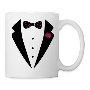 bow_tie_anzug_002 - Mug - white - Right