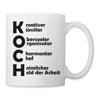 Koch Definition - Tasse - Weiß - Rechts