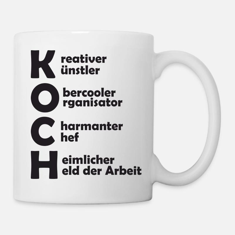 Koch Definition - Tasse - Weiß
