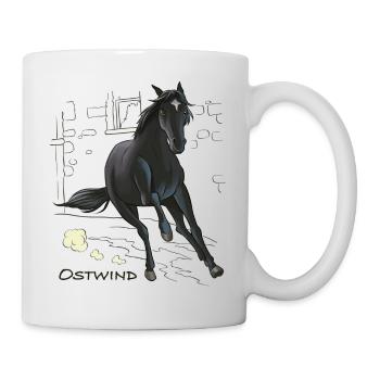 Ostwind Hengst Ostwind im Galopp - Tasse - Weiß - Rechts