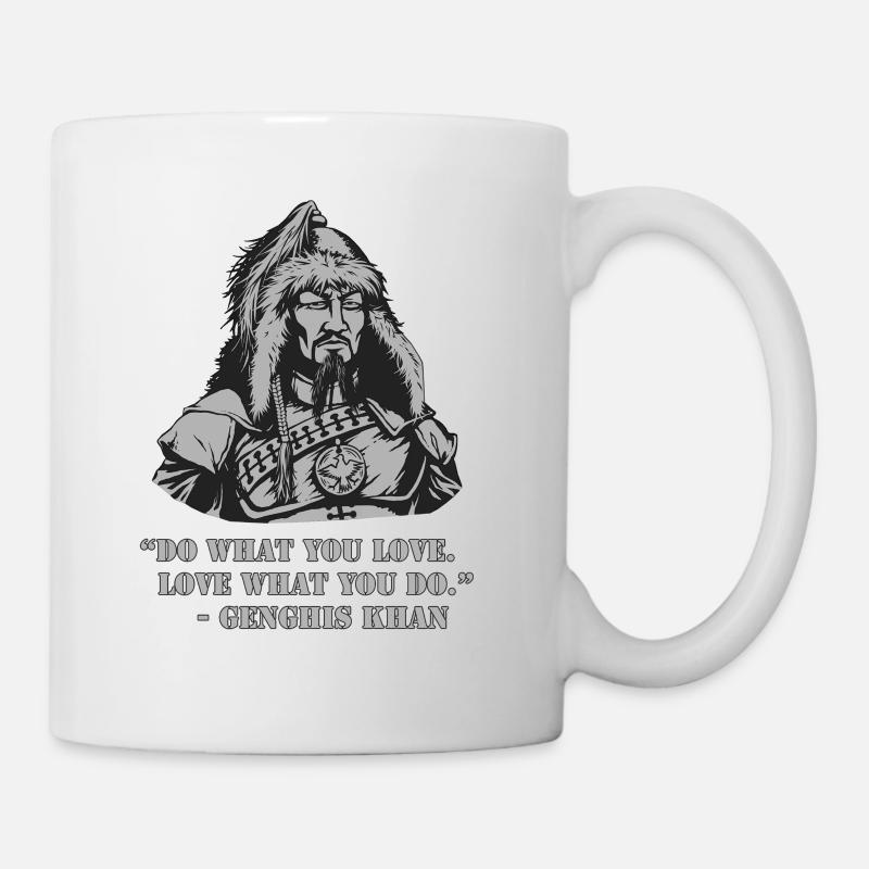 Citation de Gengis Khan - Mug blanc - blanc