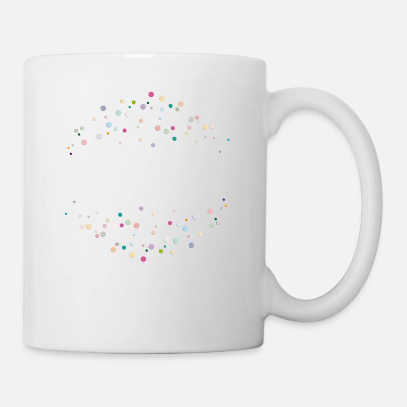 bunte_punkte - Mug blanc - blanc