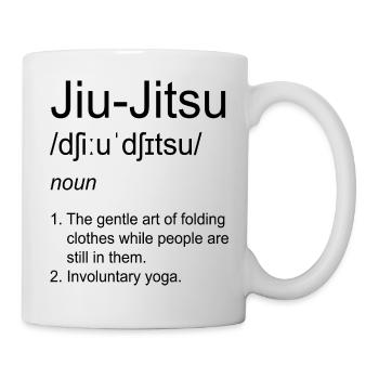 Brazilian Jiu Jitsu Duden BJJ definition saying - Mug - white - Right