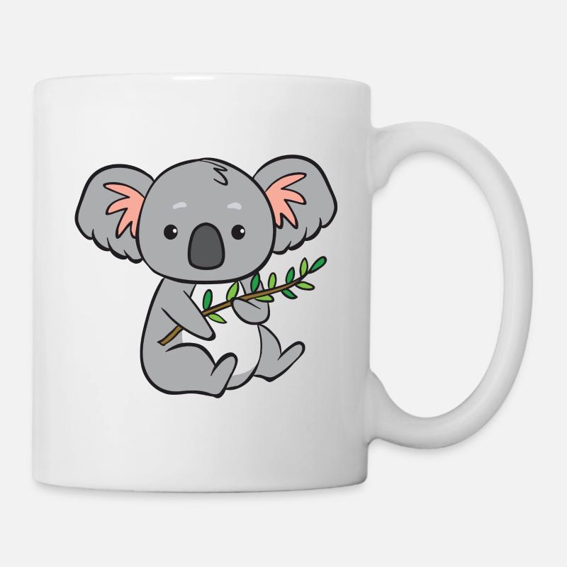 Koala - with branch - Mug - white