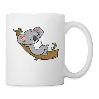 Koala - relaxed on branch - Mug - white - Right