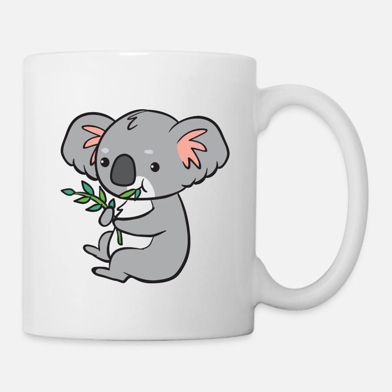 Koala - eats eucalyptus - Mug - white