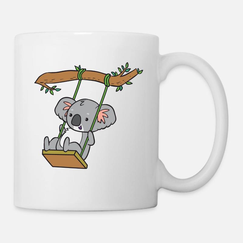 Koala - auf Schaukel - Tasse - Weiß