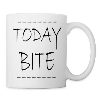 heute beißen g1 - Tasse - Weiß - Rechts