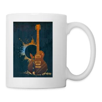 Couverture de Music is life blue - Mug blanc - blanc - Droite