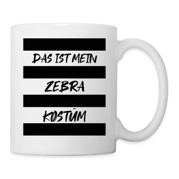 Das Ist Mein Zebra Kostüm - Tasse - Weiß - Rechts