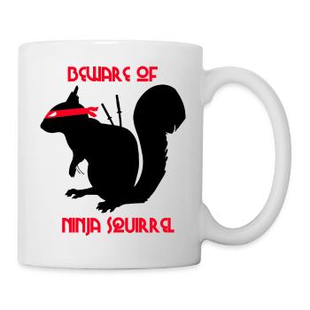 Beware of Ninja Squirrel Squirrel - Mug - white - Right