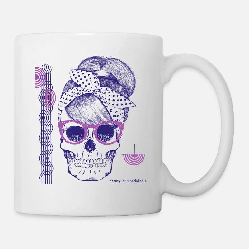 rose - Mug blanc - blanc