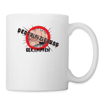 Fighting gentrification fighting yuppies - Mug - white - Right