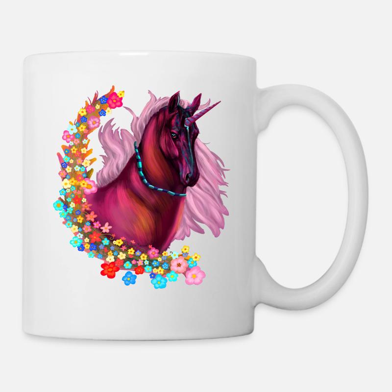 Rosa Einhorn - Tasse - Weiß