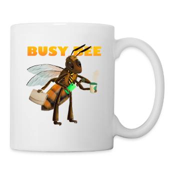 Busy bee - Tasse - Weiß - Rechts
