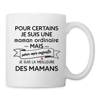 La meilleure des mamans - Cadeau fête des mères - Mug blanc - blanc - Droite