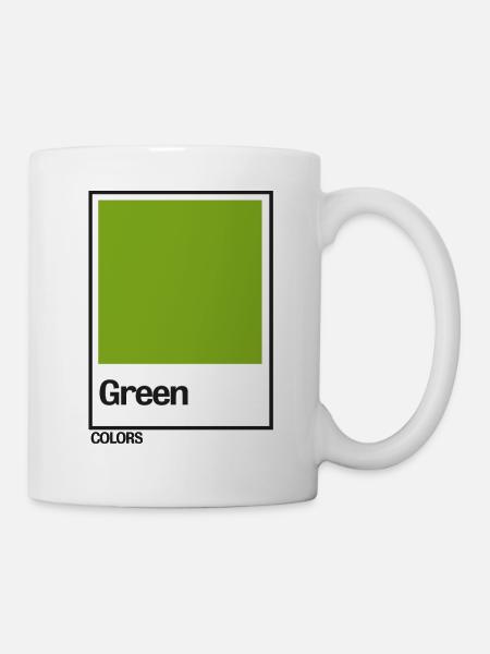 COULEURS Vert - Mug blanc - blanc