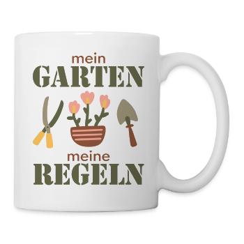 Garten Hobby Gärtner Gartenarbeit Geschenk - Tasse - Weiß - Rechts