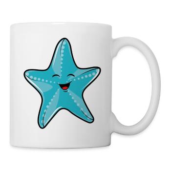 étoile de mer - Mug blanc - blanc - Droite