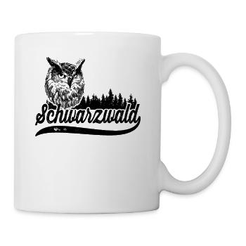 Schwarzwald Eule - Tasse - Weiß - Rechts