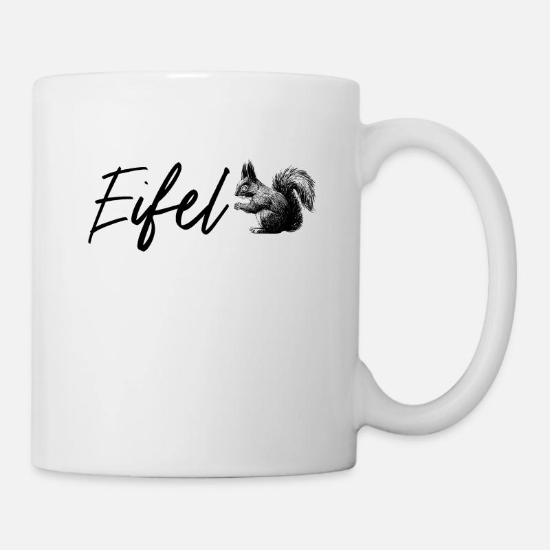 Eifel Eichhörnchen Natur - Tasse - Weiß