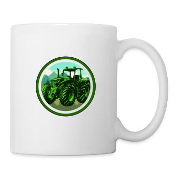 Landwirt Logo - Tasse - Weiß - Rechts