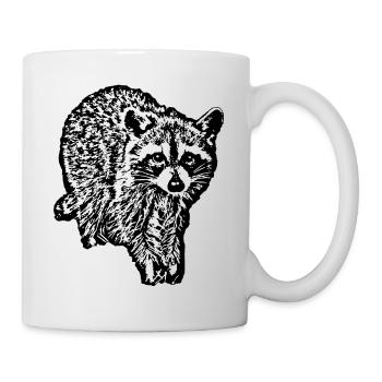 RACCOON - 1B - Mug blanc - blanc - Droite