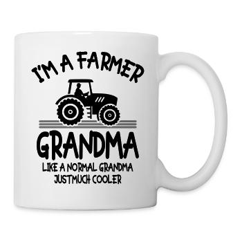 I m A Farmer Grandma - Tasse - Weiß - Rechts