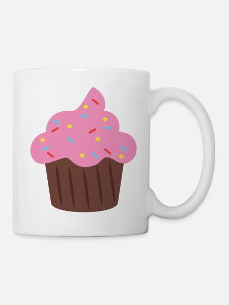 muffin - Tasse - Weiß