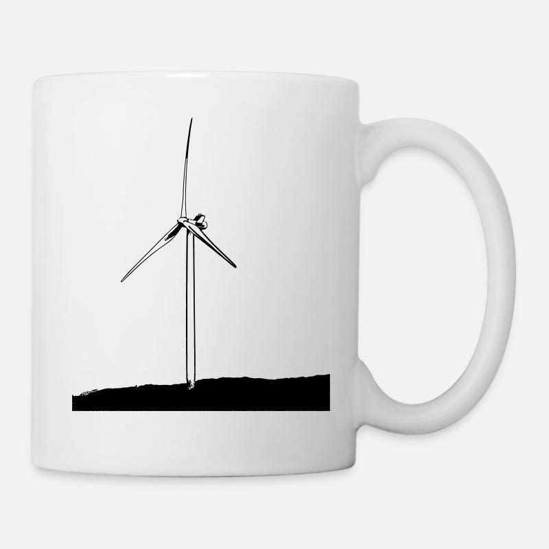 Windrad - Tasse - Weiß